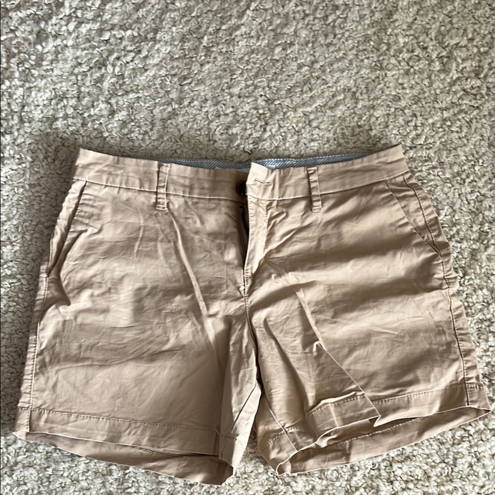 Old Navy Tan Shorts Classic Cotton Blend